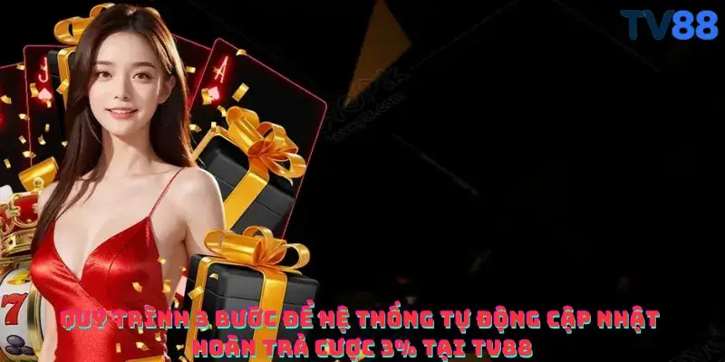Quy trình 3 bước để hệ thống tự động cập nhật hoàn trả cược 3% tại TV88